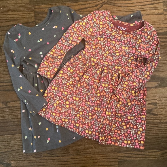 Girl’s Long Sleeve Dresses, Set of 2 - Picture 1 of 2